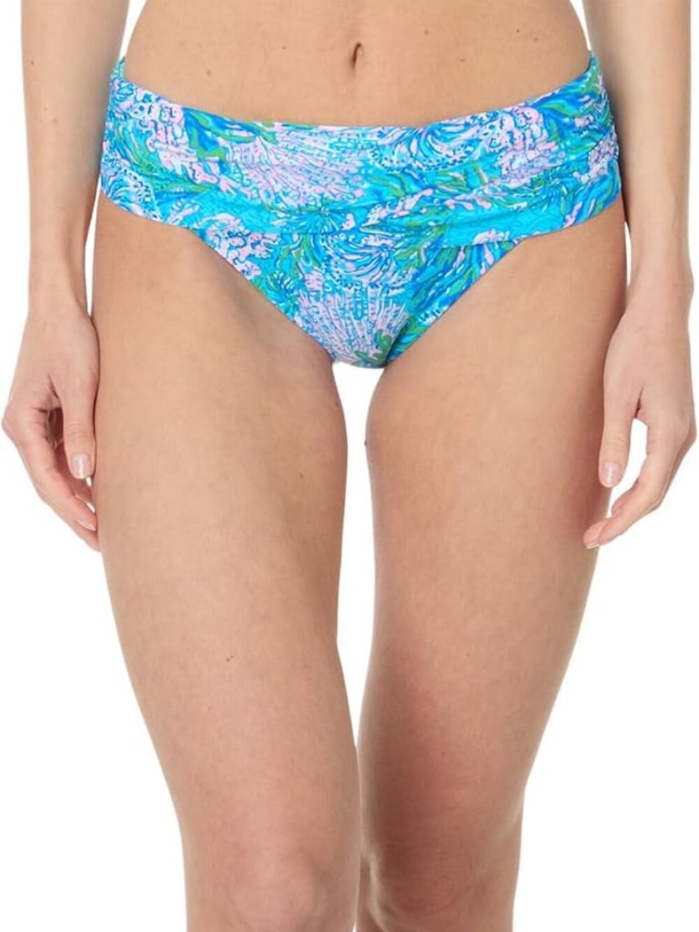 NWT Lilly Pulitzer Lagoon Sarong Hipster Bottom Las Olas Aqua Sz 16